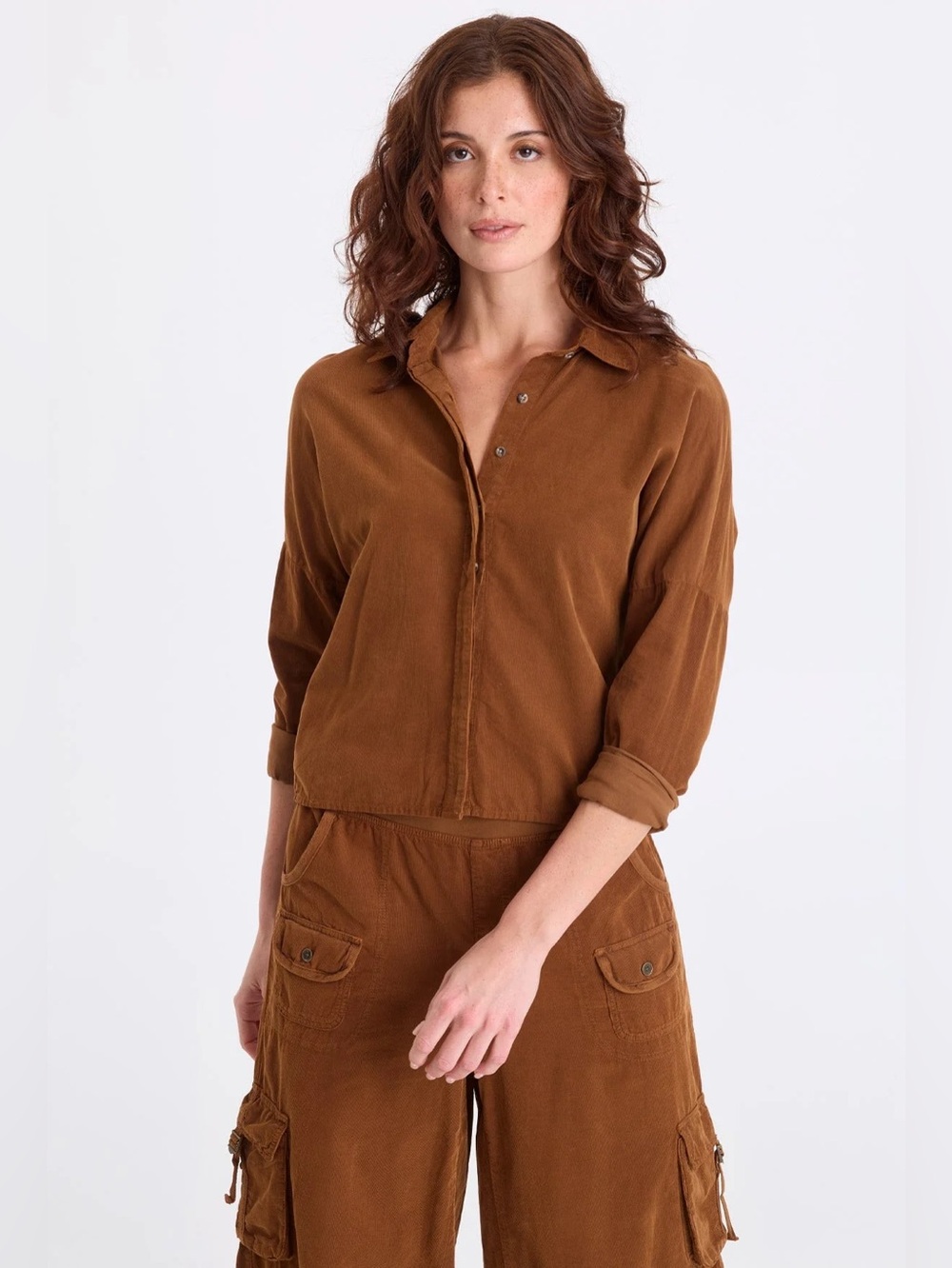 XCVI
KYLE CORDUROY BUTTON-UP